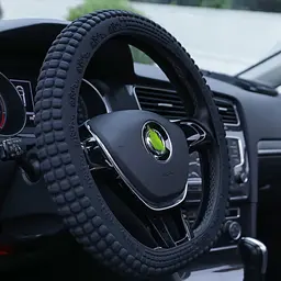 Чохол на кермо L Ø 38-46 см силіконовий ширина 100 мм Текстура Кукурудза Чорний (№978)