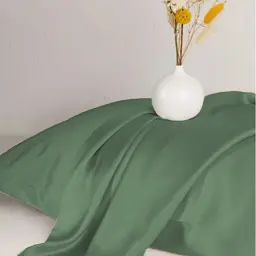 Простирадло на гумці MirSon Satin Light Pro 10-017 Green Olive 60x120 см оливкове (2200011023045) - мініатюра 4