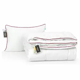 Набір MirSon шовковий №9526 Deluxe Hand Made Silk Kapok зима ковдра 200х220 см + 2 подушки білий (2200010805499) - мініатюра 2