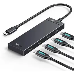 Концентратор Ugreen USB-C to 4xUSB-C 3.2 Gen2 10Gbps CM806 black (35584)