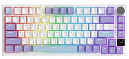 Клавіатура Ajazz AK820 PRO 75% Exploded Gift Switch White RGB (AK820PRO-G-PWB)
