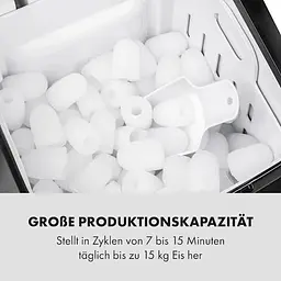 Льодогенератор Klarstein Partytime Klareis 15 кг/24 год чорний (10035295) - мініатюра 5