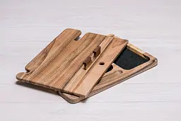 Настільний дерев'яний органайзер ecoWalnut 300х200х48 мм - мініатюра 3
