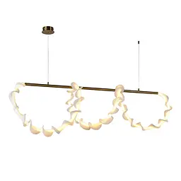 Люстра LED Levistella 7813177 (1500) AB, 33W, 3000K, бронзовий метал, стельова, сучасний стиль - мініатюра 2