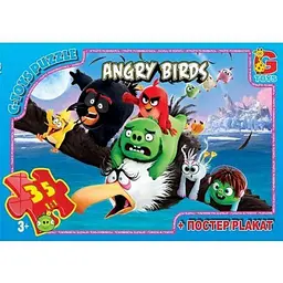 Пазли дитячі картонні G-Toys Angry Birds 35 ел. (IP-177-P-914)
