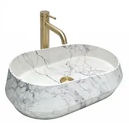 Умивальник Rea Zoe накладний 59x38 см rock matt REA-U0643