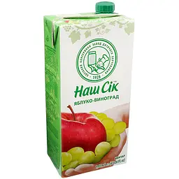 Нектар Наш Сік Яблучно-виноградний 1.93 л (819672)