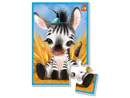 М'які пазли Vladi Toys Зебрік та Левеня, укр. мова, 12 елементів (VT1103-42) - мініатюра 3