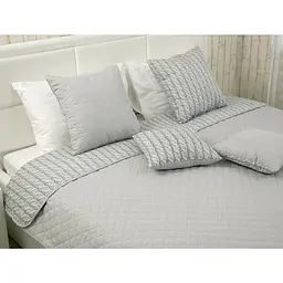 Набір покривало 212х240 + 2 подушки 40х40 "Grey Braid" (К_993.52У_Grey Braid) - мініатюра 4