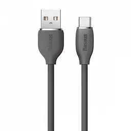 Кабель Baseus Jelly Liquid Silica Gel Fast Charging Cable USB to Type-C 100W 1.2m CAGD010001 Black - мініатюра 2