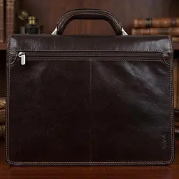 Чоловічий діловий портфель Tony Perotti натуральна шкіра Italico 8008/40 (90376) Коричневий - мініатюра 8
