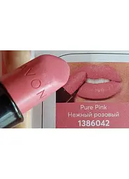 Зволожуюча матова помада губна Avon «Ультра», Ніжний Ліловий/Pure Pink, 3,6г - мініатюра 2