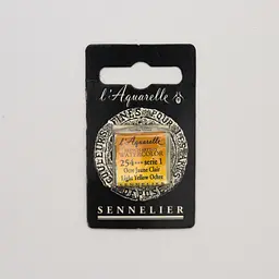 Акварельна фарба Sennelier, полукювета, S1, Світло-жовта охра (Light Yellow Ochre)