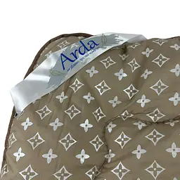Ковдра полуторна закрита Arda Ромб 20392 150х210 см бежева - мініатюра 2