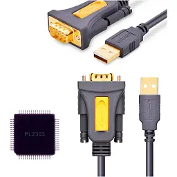Кабель для передачі даних USB to COM M 3.0m DB9 RS-232 CR104 black Ugreen (20223) - миниатюра 3