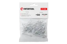 Витяжні заклепки з плоскою головкою Intertool 3.2 х 6.4 мм (в упаковці 50 шт.) - мініатюра 3