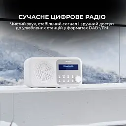 Радіоприймач Sharp DR-P420 White - мініатюра 6