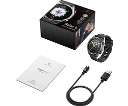 Розумний годинник Xiaomi Haylou Solar 5 LS20 2 ремінці Silicone + Stainless steel чорні - мініатюра 5