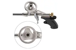 Пістолет монтажний для піни Intertool нікель PT-0603 - мініатюра 4
