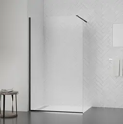 Душова перегородка Qtap Walk-In Standard BLM2011.C8 100х200 см, скло Clear 8 мм, покриття CalcLess - мініатюра 5