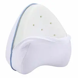 Ортопедична анатомічна подушка для ніг та колін з ефектом пам'яті LEG PILLOW біла