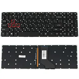 Клавіатура для ноутбука ACER (G3-571 G3-572 PH315-51 PH317-51) rus чорний без фрейма підсвічування клавіш