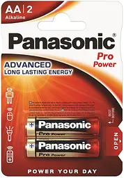 Батарейка Panasonic LR6XEG/2BP PRO POWER лужна AA блістер 2 шт.