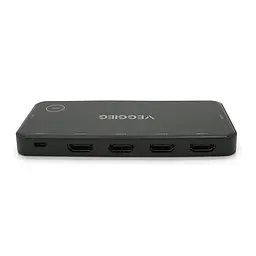 HDMI свіч Veggieg V-HD05 4kx2k, 5x1 портів, з USB-кабелем і пультом дистанційного керування, Black, Blister - мініатюра 4