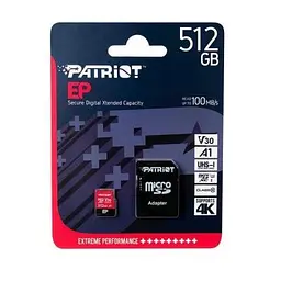 Карта пам'яті Patriot 512GB microSD class 10 UHS-I U3 (PEF512GEP31MCX) - мініатюра 3