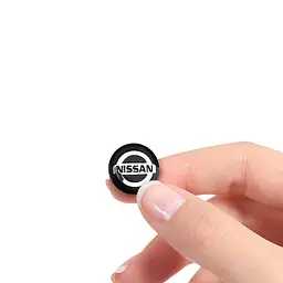 Наклейка з логотипом Nissan для автоключів d=15 мм Пластикова об'ємна (Завод) - мініатюра 2