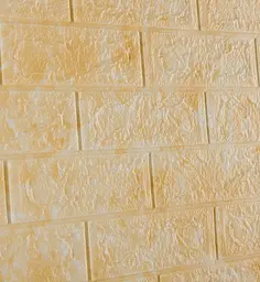 Самоклейка декоративна 3D панель 3D Loft під цеглу бежевий мармур 700x770x5мм - мініатюра 4