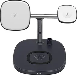Бездротовий зарядний пристрій Choetech Magnetic Wireless Charger 4-in-1 Black (T583-F) [103179] - мініатюра 2