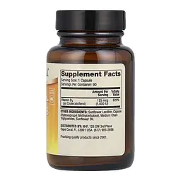 Вітамін D3 Dr. Mercola 5000 IU (Liposomal) - 90 капсул - мініатюра 2