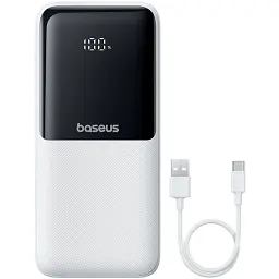 Power Bank Baseus Lipow 20000mAh 22.5W PD+QC (P10079102213-00) 2 in 1 White UA - мініатюра 4
