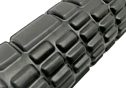Масажний ролер EasyFit Solid Grid Roller Mini 30 см чорний (EF-2057-BK) - мініатюра 2