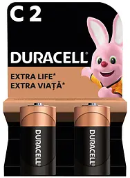 Лужні батарейки Duracell C, 2 шт.
(6409660)