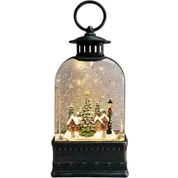Нічник новорічний Xmas WDL-23013Е Вінтажний нічник з ефектом снігового вихору від батарейок