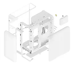 Корпус Hyte X50 без БЖ Snow White (CS-HYTE-X50G-WW) Без БП - мініатюра 8
