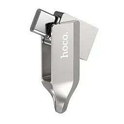 Флеш-накопичувач USB-A/C HOCO UD8 Smart Type-C USB drive 64Gb сріблястий - мініатюра 4
