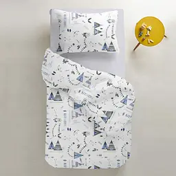 Набір простирадл на резинці Cosas Grey Zigzag 60х120х12 см (SetSheet_Grey_ZigGrey_120x60) - мініатюра 11