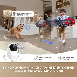 IP-камера Dreame NAVO Care SE 1 InCam 3MP White - мініатюра 6