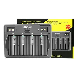 Універсальний зарядний пристрій Liitokala Lii-D4 на 4 канали (Li-ion, NiMH + NiCD + крона) Type-C - мініатюра 6