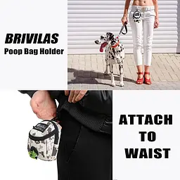 Міні-сумка для прогулянок і пакетів BRIVILAS Dog Poop Bag Holder Brown camouflage - мініатюра 5
