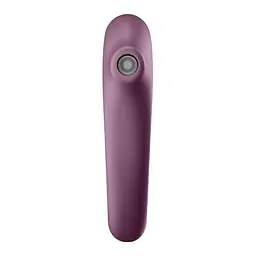 Вакуумний кліторальний стимулятор з вібрацією Satisfyer Dual Kiss фіолетовий - мініатюра 2