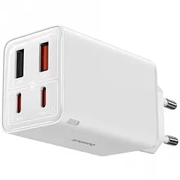 МЗП Baseus GaN6 Pro OS 65W (2USB-A/2C) + кабель Type-C to Type-C (P10162701) White - мініатюра 6