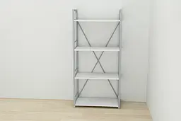 Етажерка 4/60 Ferrum-decor Серії Коннект 120x60x28 сірий ДСП Білий 16мм (FRD-104248) - мініатюра 5