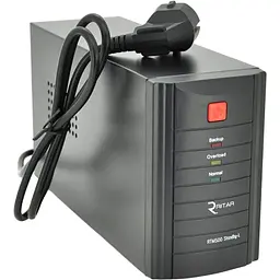 ДБЖ Ritar RTM500 (300W) Standby-L, LED, AVR, 1st, 2xSCHUKO socket, 1x12V4.5Ah, metal Case ( 260 х 85 х 140) Q4