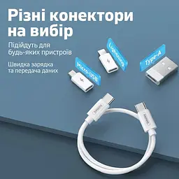 Набір перехідників для телефону з кабелем для заряджання Remax RC-190 6в1, синій - мініатюра 8