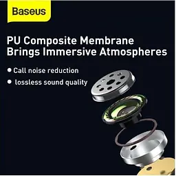 Навушники Baseus Encok WM01 Bluetooth зелені (NGWM01-06) - мініатюра 8