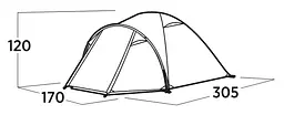 Намет тримісний Easy Camp Setesdal 3 (120477) - мініатюра 5